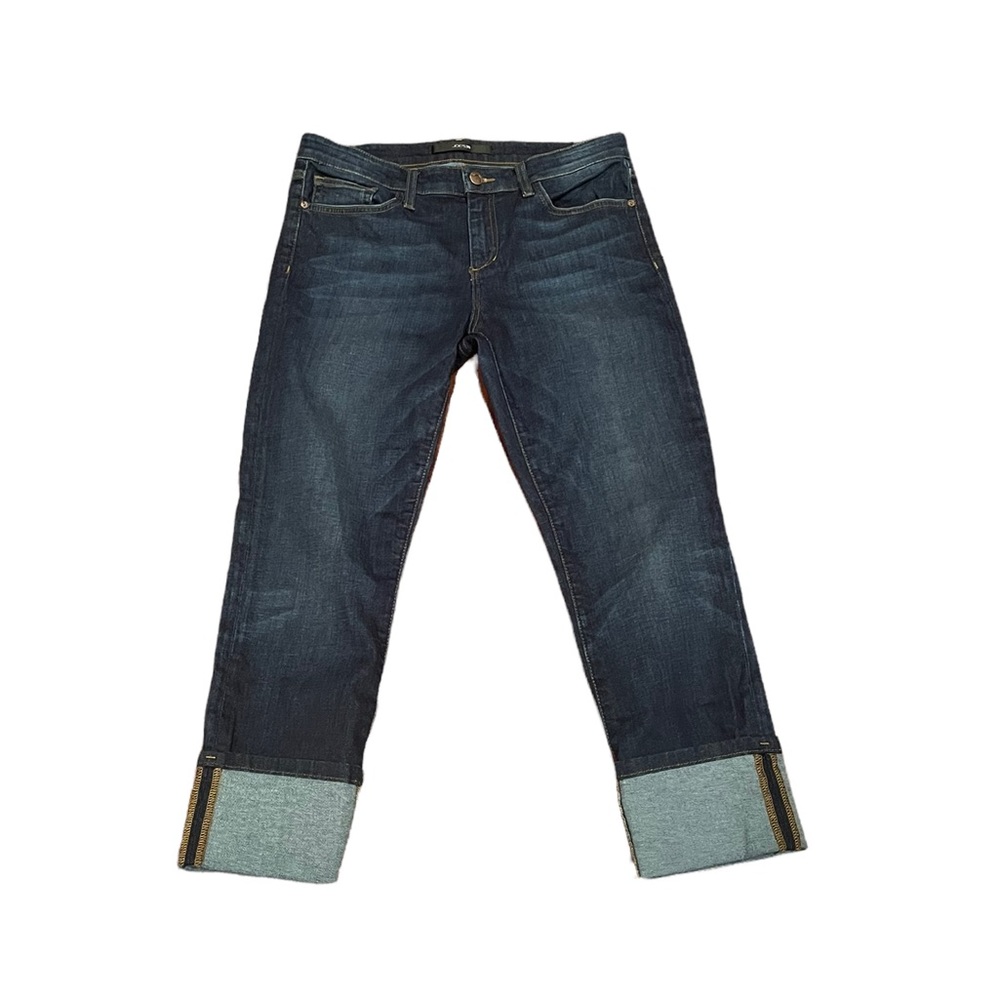 Joe’s Jeans cotton blend cuffed hem zipper closure denim blue jean size 29